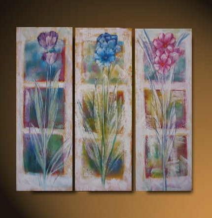 Dafen Oil Painting on canvas flower -set536